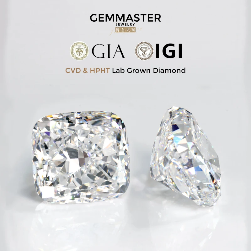 

VVS VS Diamond 0.5Carat 1Carat 3Carat Loose lab Diamond wholesales Cushion Cut IGI GIA Certified Lab grown Diamond