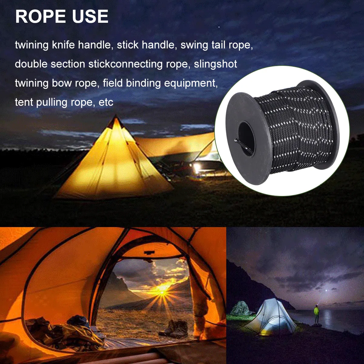 31M 2.1mm 반사 기능 텐트 로프, 야외 캠핑, - Outdoor Camping Guy 리뷰 및 가격