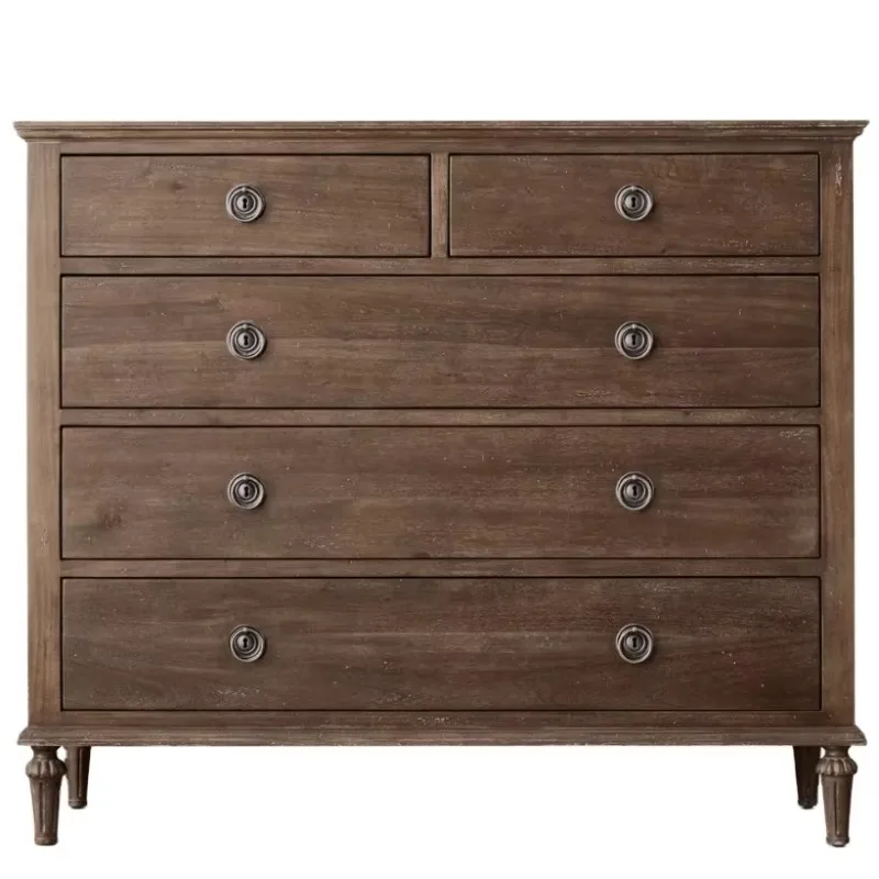 Solid wood high-end luxury series, designer chest of drawers-5 chest of drawers-exquisite chest of drawers