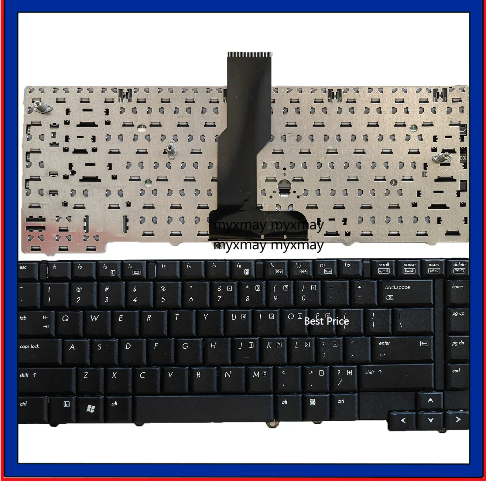 

Laptop Keyboard For HP EliteBook 6930 6930P US Black 468778-001