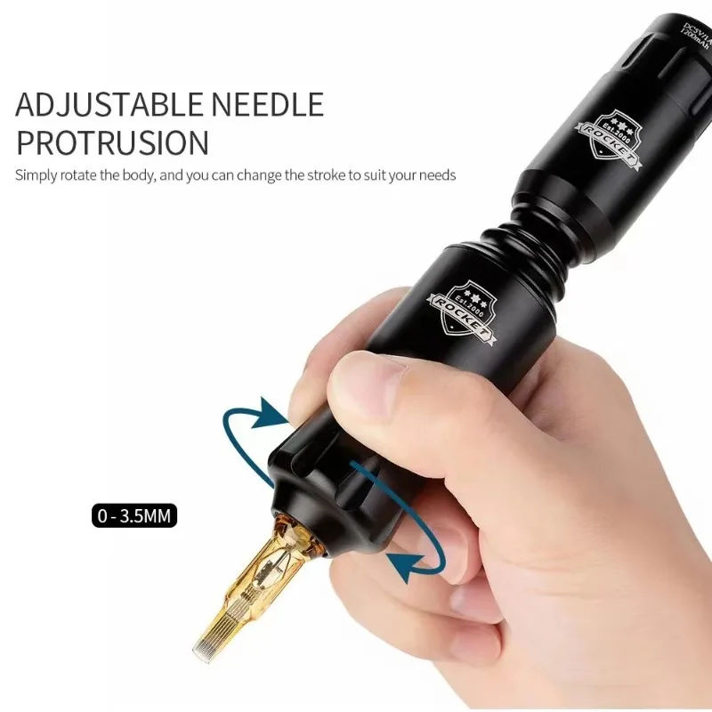 Professional Tattoo Machine Full Kit Portable Tattoos Machines Set Wireless Tattoos Equipment Women's Permanent Makeup Devices