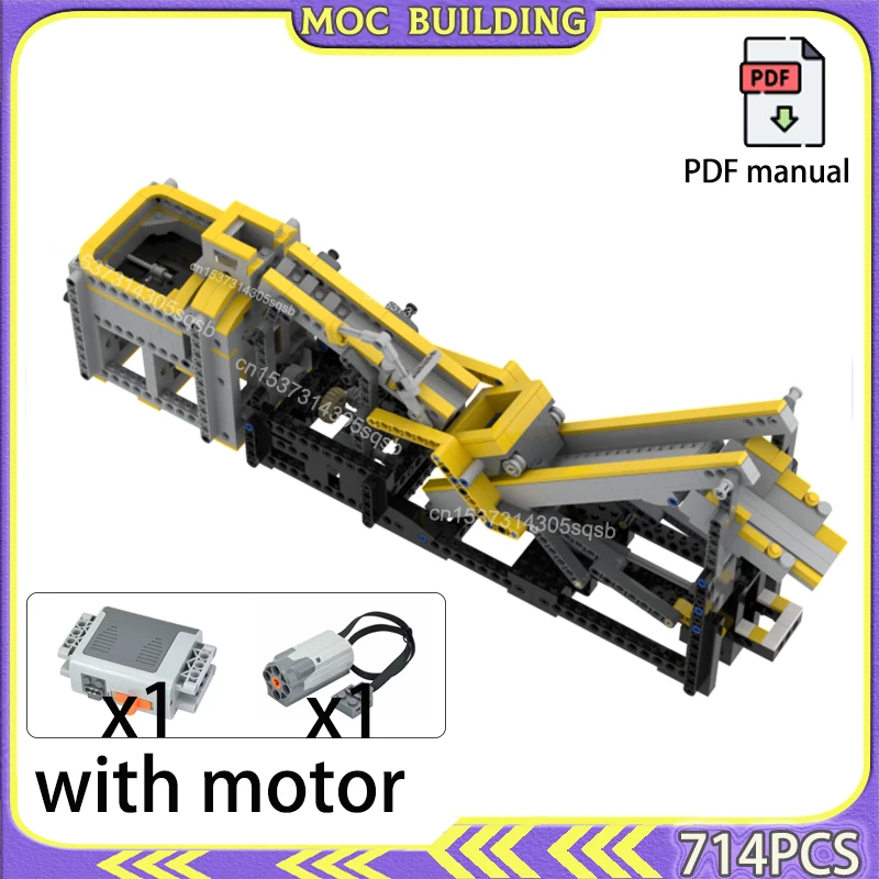GBC رافعة الشريحة الكرة مصنع MOC بناء كتلة GBC وحدة آلة تكنولوجيا المحرك الطوب الكرة الكبيرة التناكش اللعب الهدايا