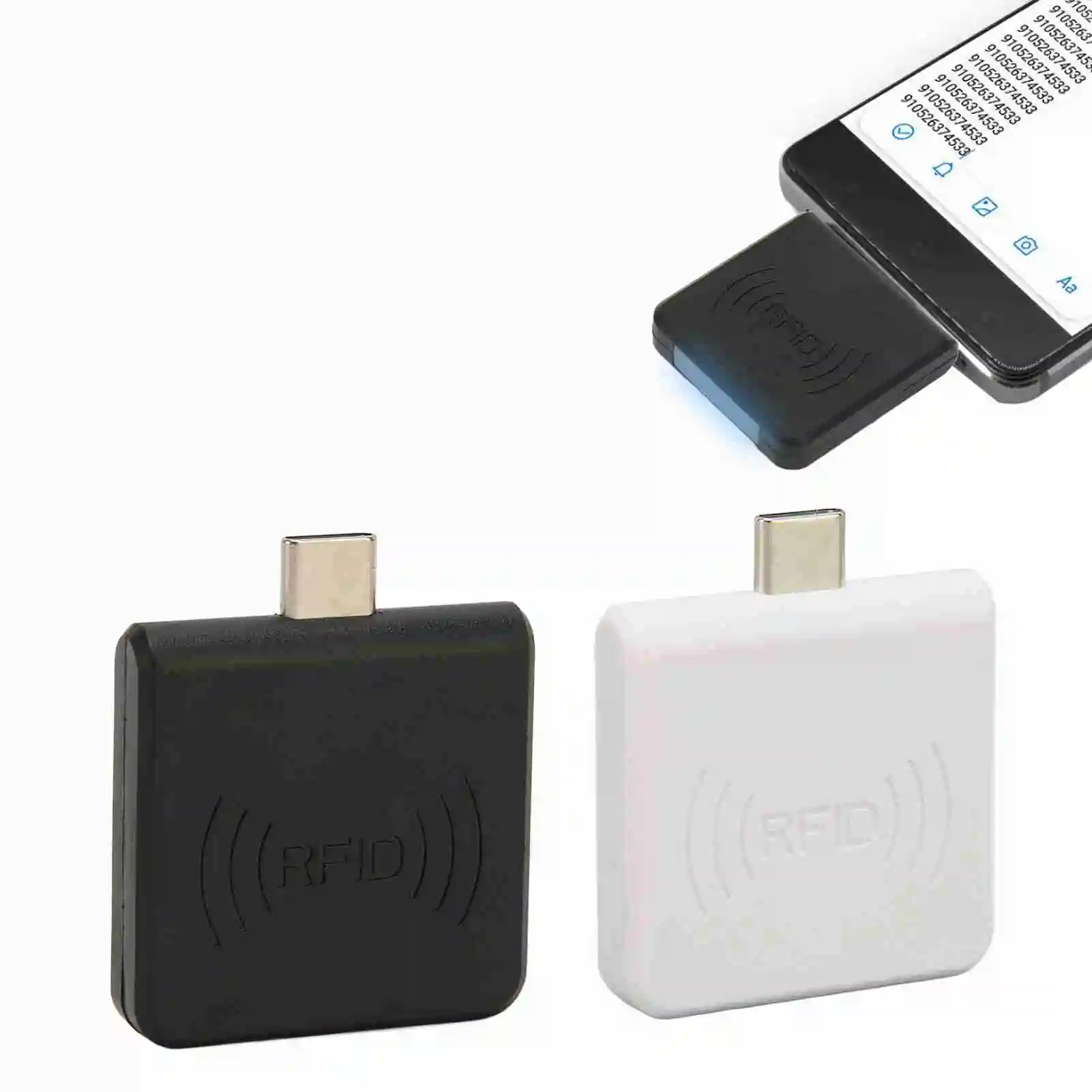 

Mobile Card Reader, RFID Mobile Card Reader, Type-C Port, 125 kHz, Portable Smart Card Reader,Compatible with OTG-enabled Phones