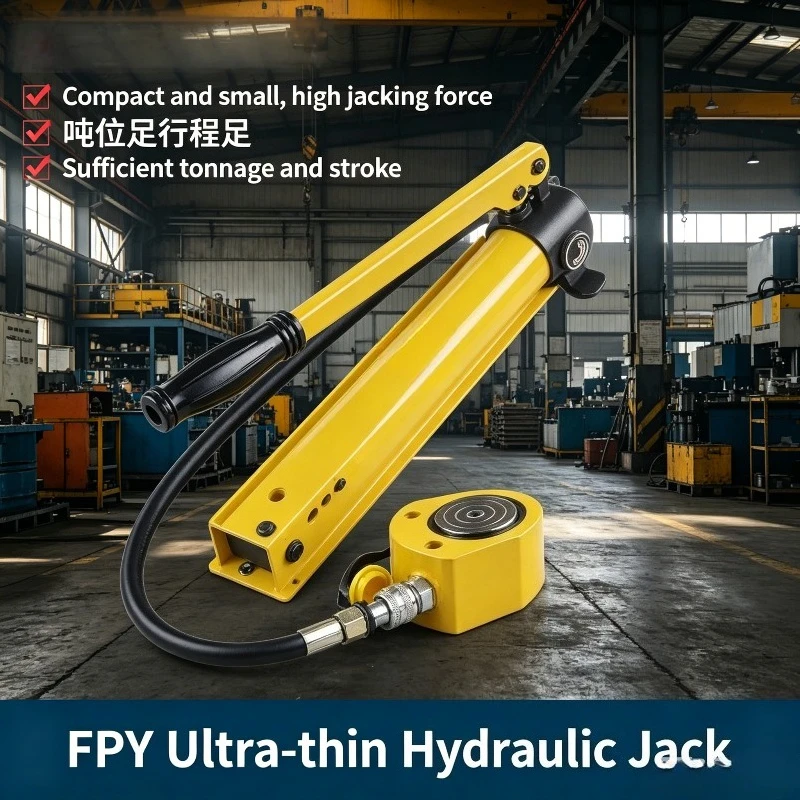 Separated Thin Hydraulic Ram 5Ton 10Ton 20Ton Ultra Flat Hydraulic Cylinder Jack Bridge Engineering Heavy Lifting Tool