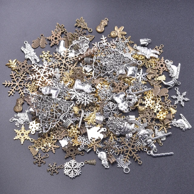 Christmas Pendants Jewelry Making Christmas Charms Jewelry Making 10 20 30pcs lot Aliexpress