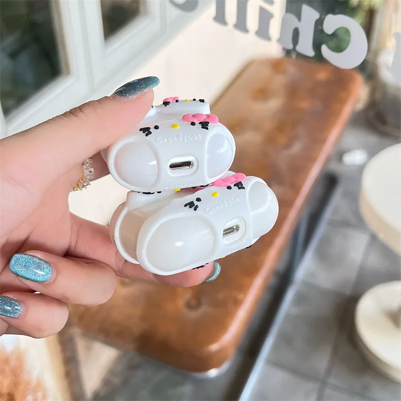 Hello Kitty Airpods Bikini Accessoires Anime Sanrio Schattige Y 2K Hot Girl Creatieve Apple Oortjes Kawaii Cartoon Accessoires Geschenken