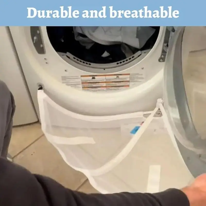 Front Load Washing Machine Clothes Catcher Net Foldable Washing Machine Collection Net Mesh Filter Bag For Home Laundry Cleaning - view 5