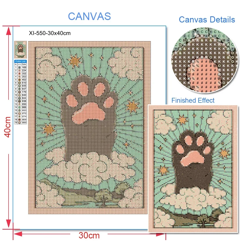 DIY 5d Diamond Painting Cross Stitch Kits Tarot Cat Full Diamond Mosaic Embroidery Cartoon Picture Rhinestone Home Decor New