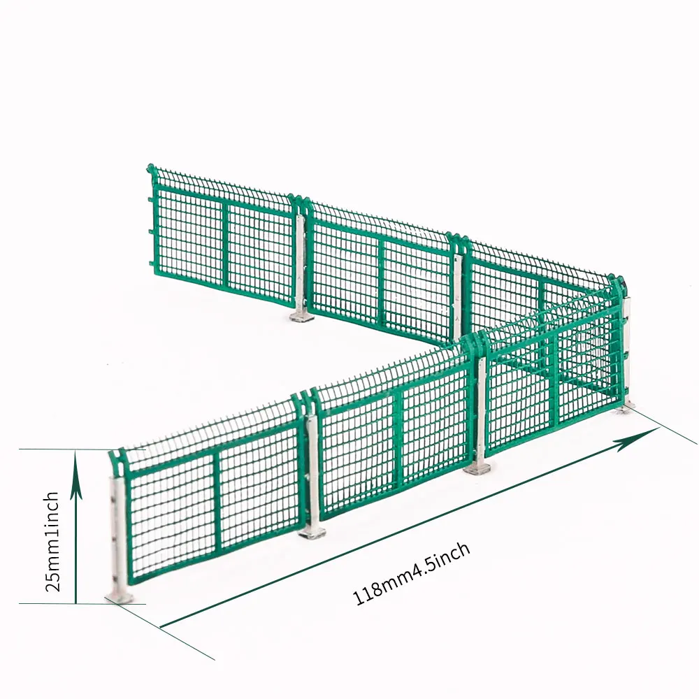 Model Train Railway Track Fence Guardrail Model Kit Building For HO 1:87 Scale Sand Table Landscape Layout Materials of Diorama