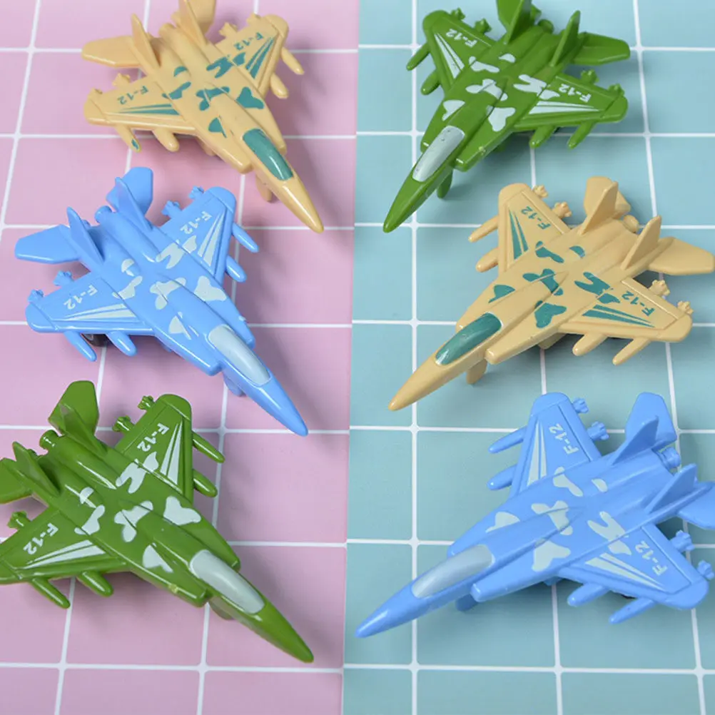 

10Pcs Inertial Airplane Plastic Funny Kids Educational Playthings Early Learning Inertia Aircraft Small Plane Child Car