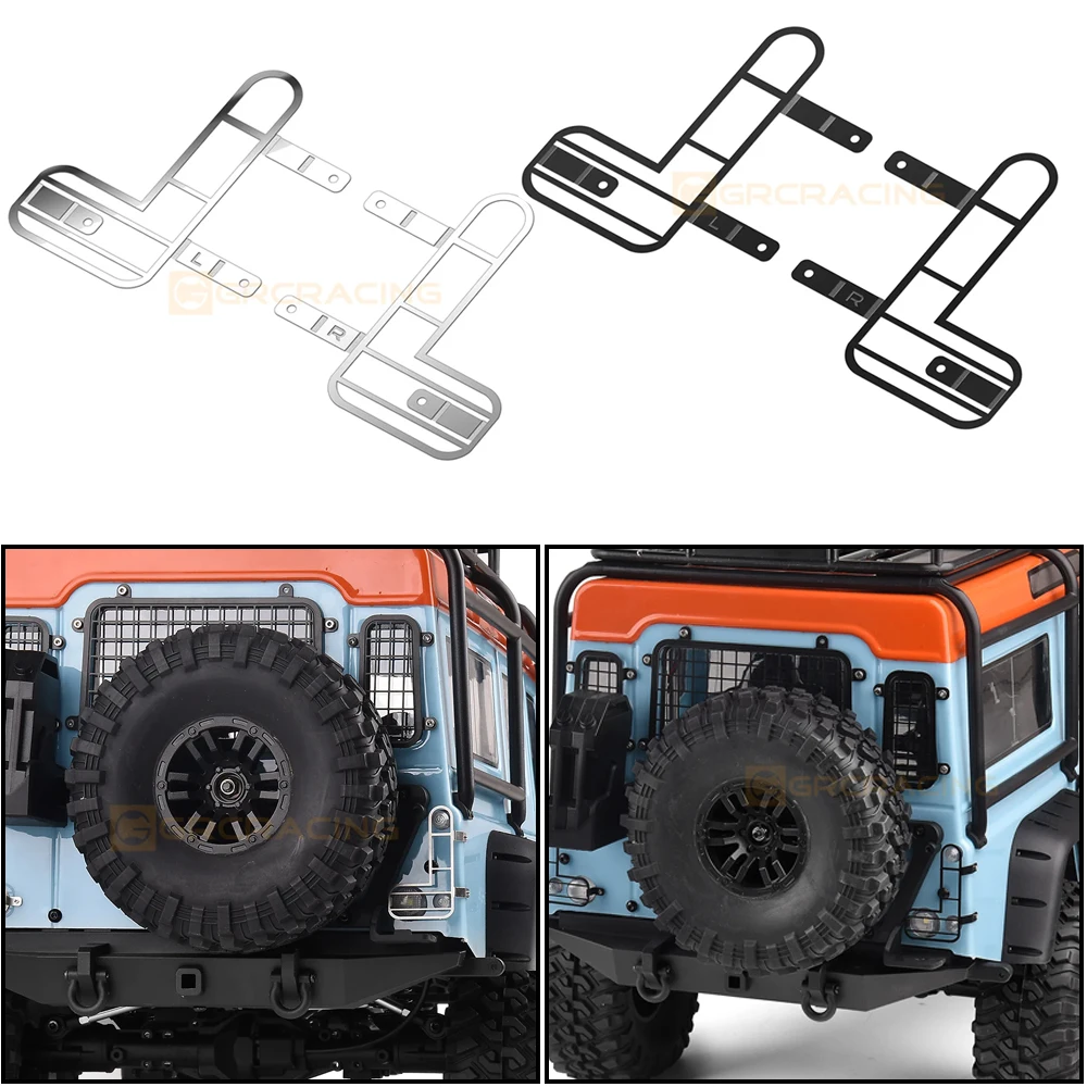 Grc 1/8 Stainless Steel Rearlight Protective Cover Metal Net For Mjx H8h Defender Upgarde Option Parts #g190ns/nb