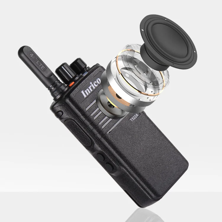 Inrico T522A 4G LTE PoC Radio: Zello PTT, 50KM Range, GPS, WiFi 6, Bluetooth 5.0, Android & 4000mAh Long-Life Battery