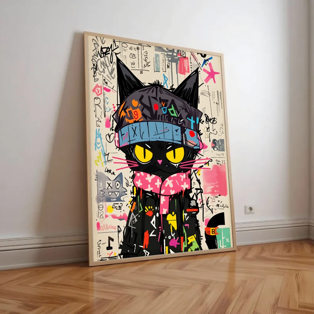 1 customized cool cartoon poster with a strong sense of energy, suitable for decorating offices, bedrooms, and living rooms