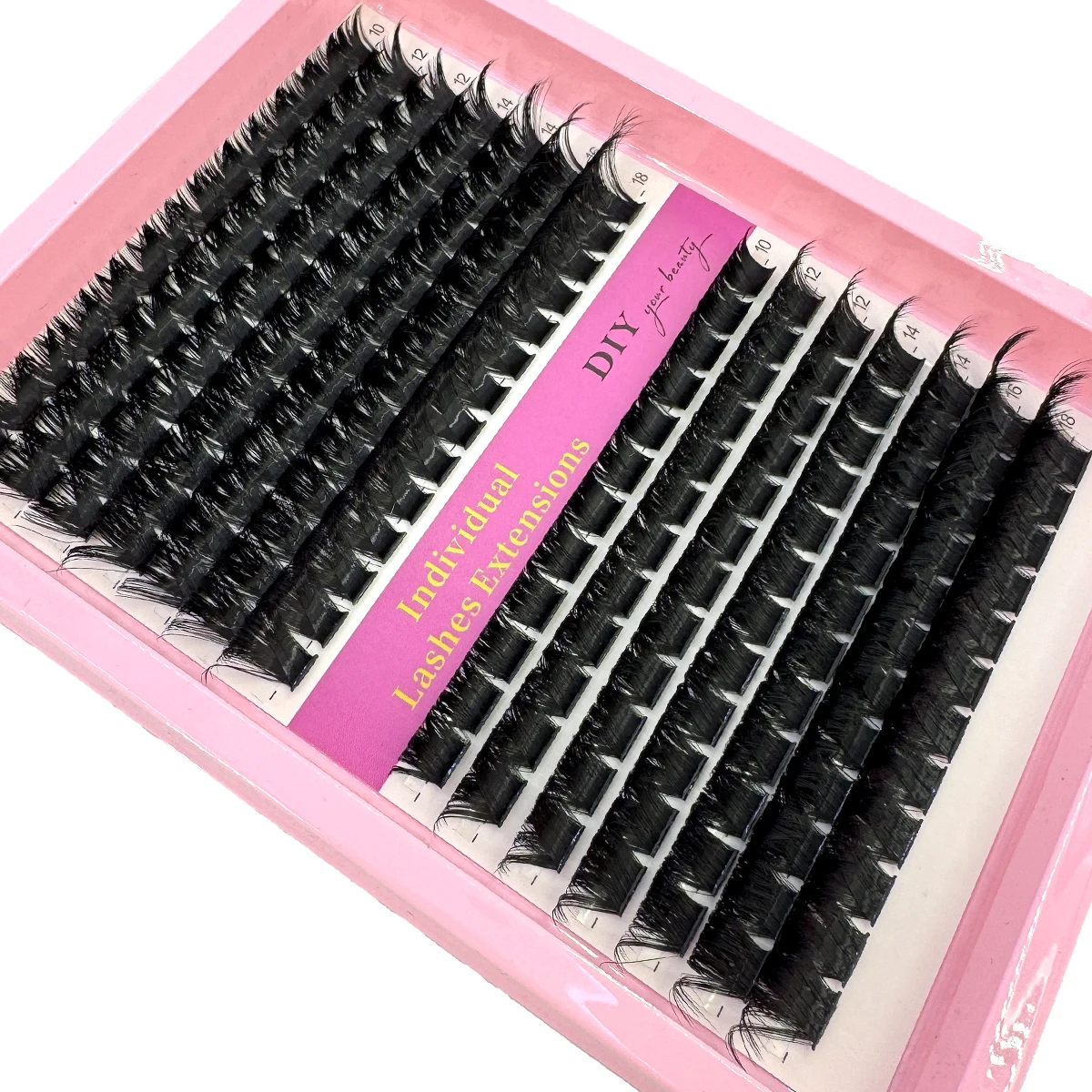 Misture clusters de cílios 10-18mm mix fino extensões de cílios individuais 10 linhas diy vison cílios postiços maquiagem