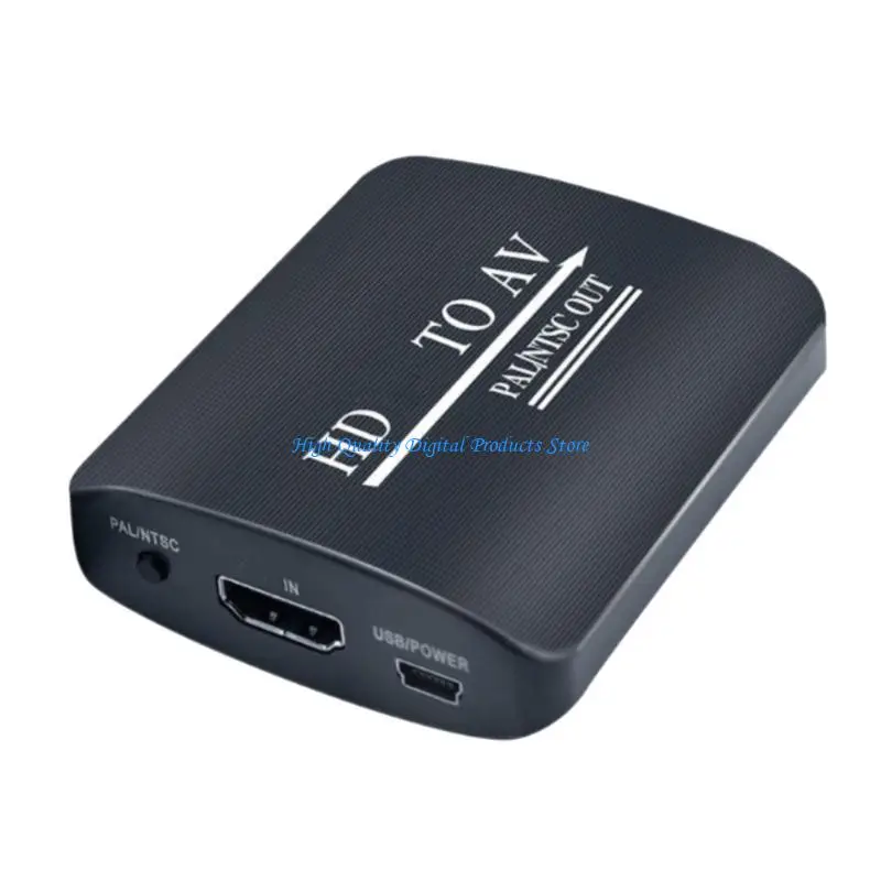 

U2JE Easy To Use HDMIs ToAV Converter Adapter For Various Environment ABS Build