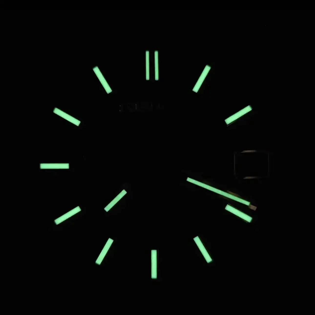 28.5mm green blue s logo date S dial Hot selling green Luminous 29mm s dial Suitable S dial nh35 movement date watch accessories