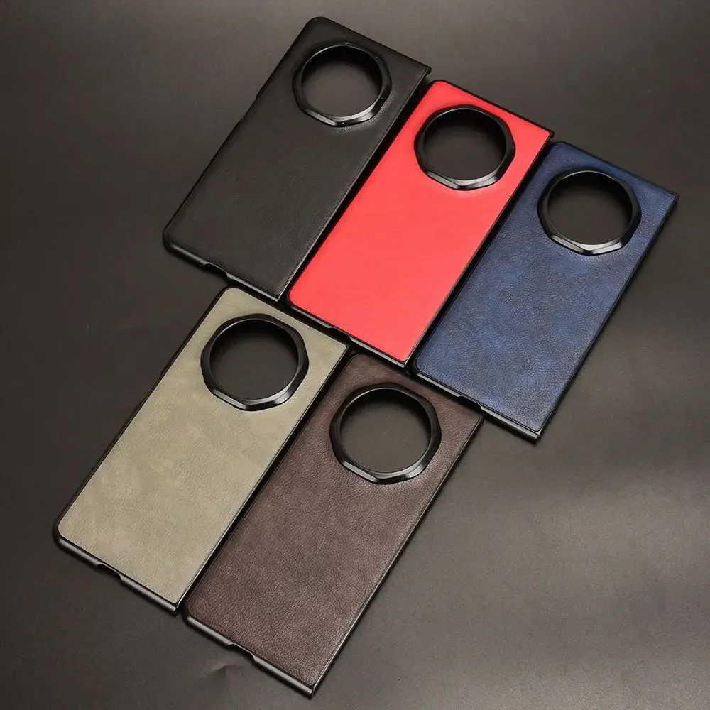 

For Honor Magic V5 5G Case Litchi Leather Silicone Flip Case foldable Shockproof Shell For Honor Magic V5 5G Cover Funda Capa