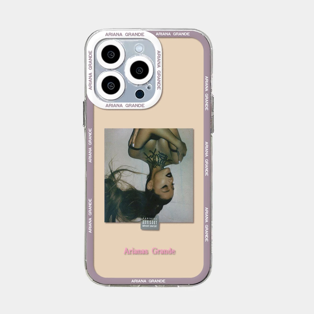 Arianas G-Grande Phone Case For iPhone 15 14 13 12 Mini 11 Pro Max X XR XS 6 7 8 SE20 Plus Soft Silicone Transparent Cover