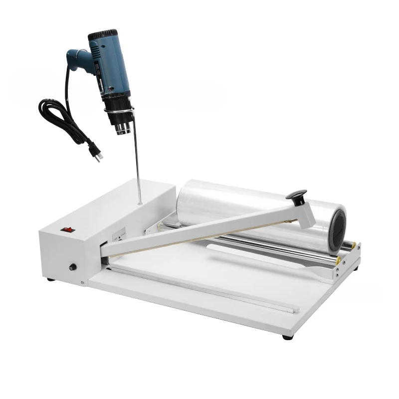 18inches 45cm 530W I-Bar Shrink Wrap Sealer Machine with Heat Gun for PVC POFA Film Service Equipment