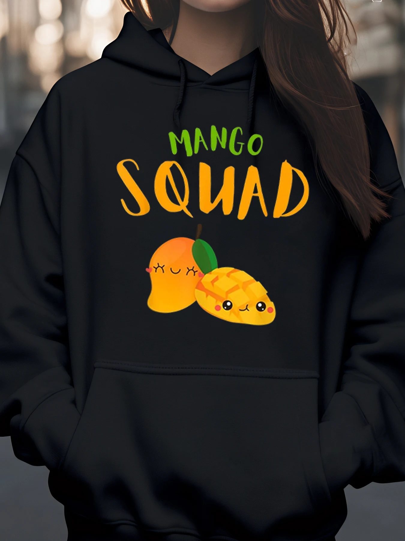 

Толстовка с принтом фруктов манго, летняя повседневная одежда, женская модная одежда