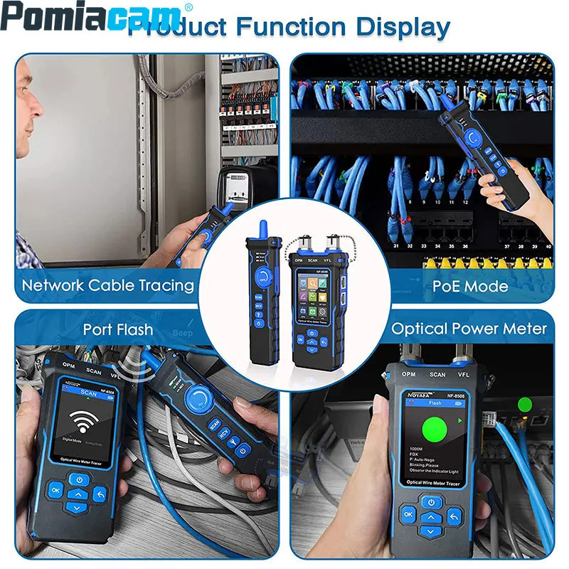 NF-8508 Length line measuring instrument Network line finder Fiber optic red light optical power meter Network  Tester Optical