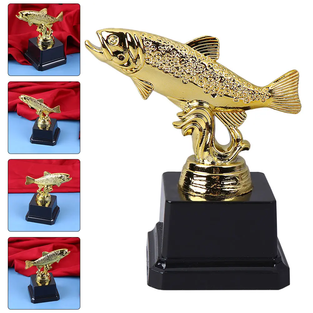 

Набор из 2 пластиковых наградных кубков в форме рыбы, легкие, неразрушимые, для школьных спортивных мероприятий, мотивации и поощрения учебных достижений