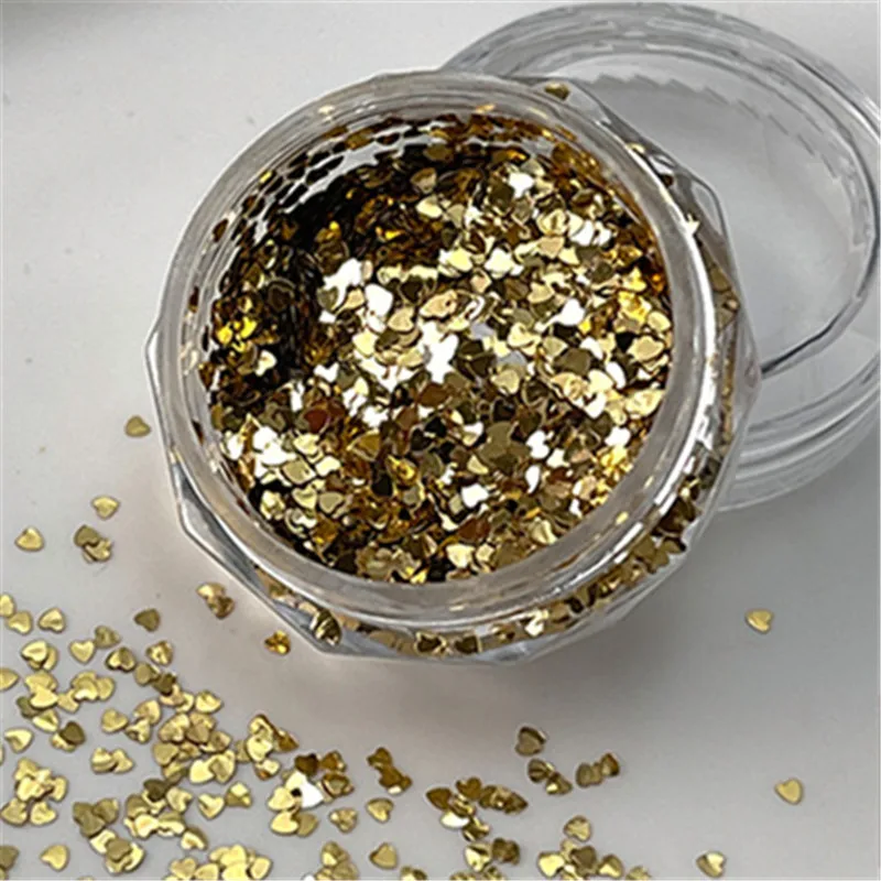 

DIY Salon Design Accessories Mini Sparkling Heart Star Nail Glitter Pentagram Nail Art Decoration