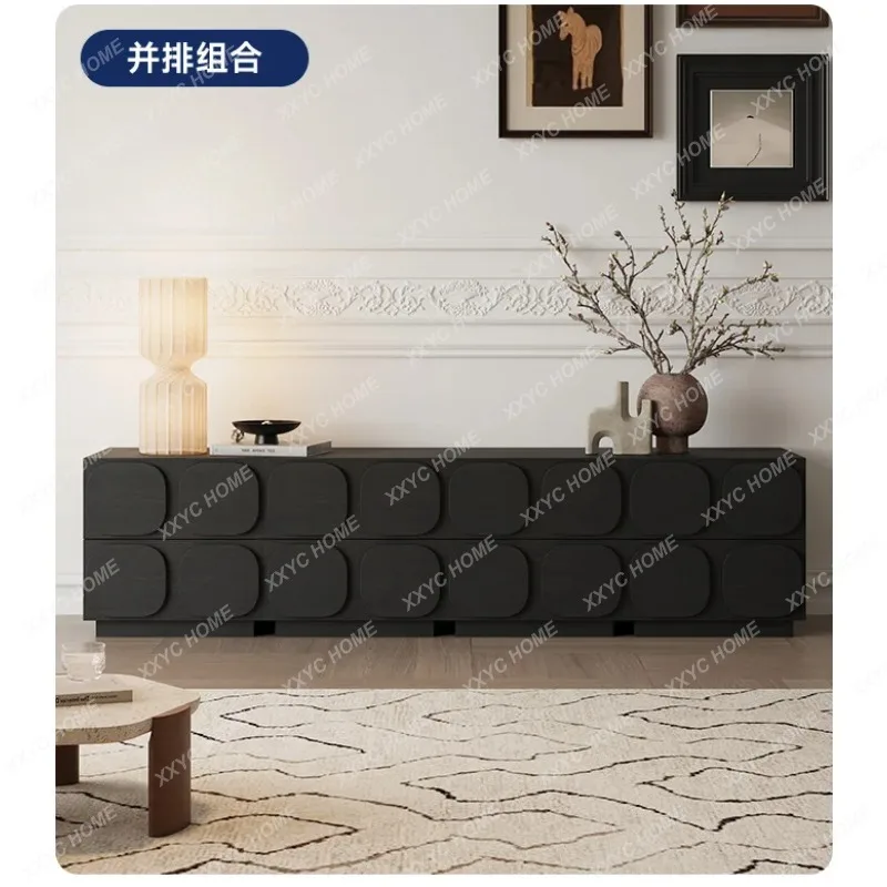XX Huayaqian Chocolate Nightstand Home Light Luxury High-End Bedroom Small Cabinet Used Bedside Table