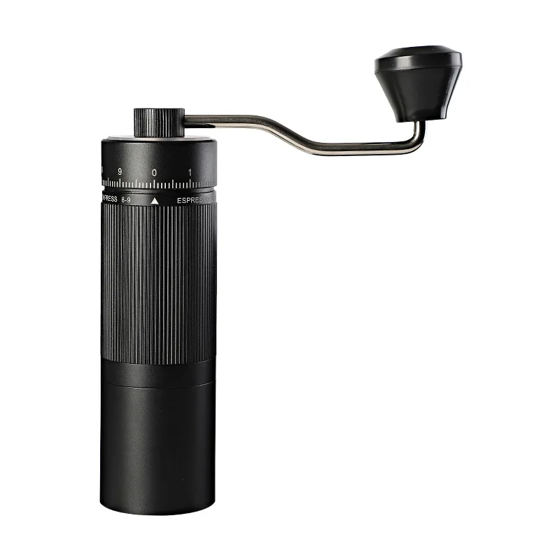 مطحنة قهوة يدوية احترافية، نسخة مطورة، مع جسم معدني كامل، تصميم مضاد للانزلاق، مطحنة محمولة، أسنان شبح