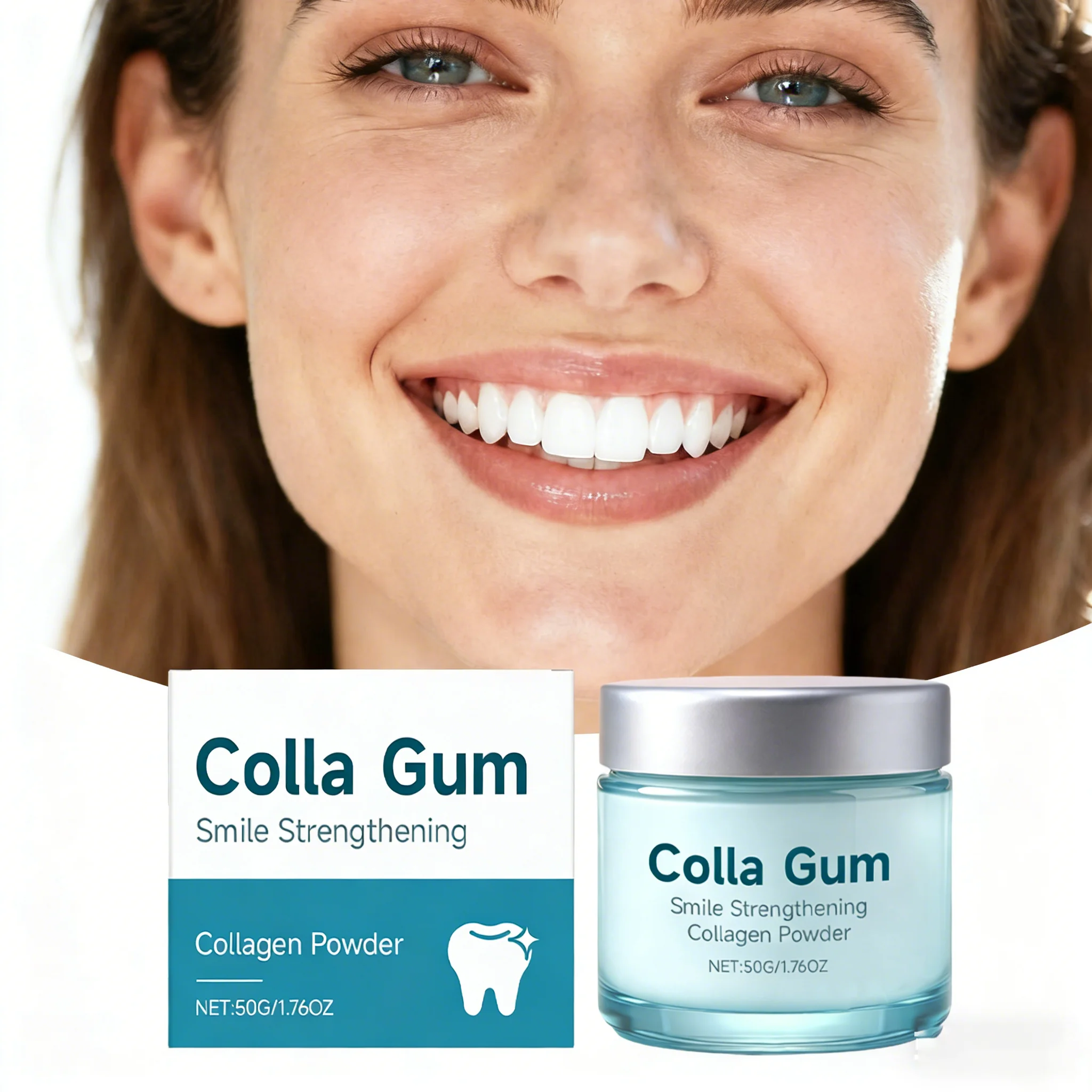 Collagen Tooth Powder Repair Gums Enamel Relieve Tooth Allergy Dental Caries Deep Cleaning Hydroxyapatite Whitening Tooth Powder
