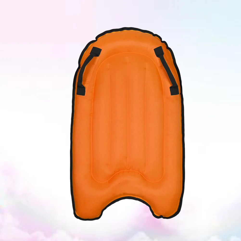 صالة عائمة قابلة للنفخ برتقالية سميكة صديقة للبيئة من مادة PVC لحمام السباحة تعويم الصيف وعطلة الشاطئ والاسترخاء والحفلات #4