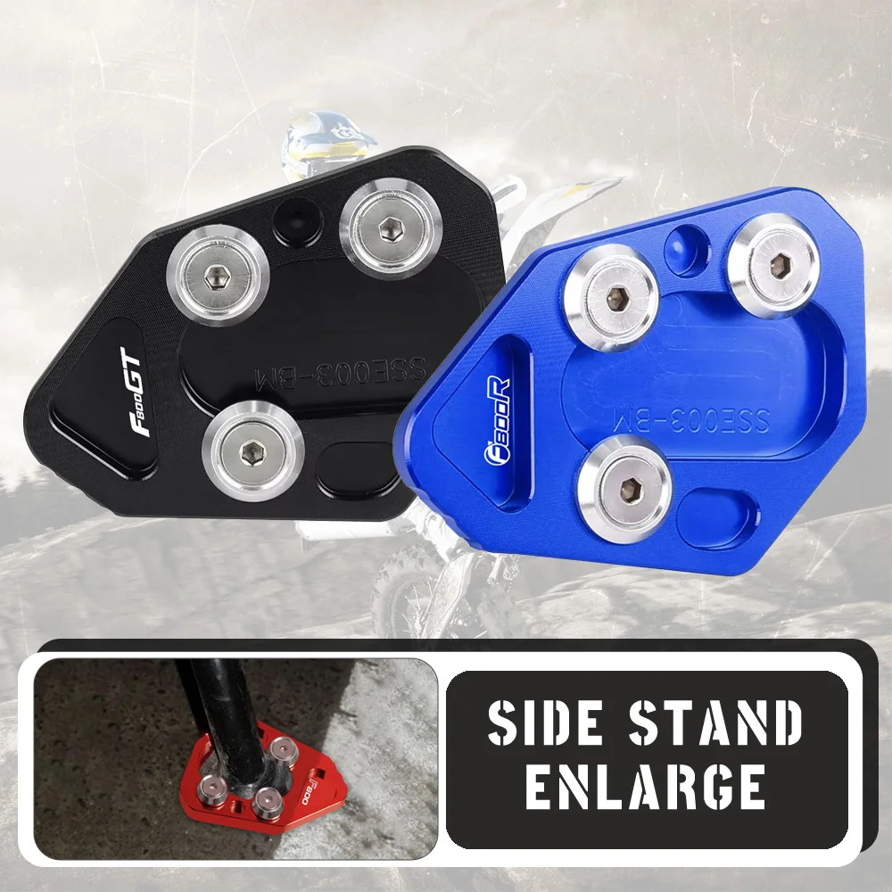 F 800 F800 GT R S ST Motorcycle Side Stand Enlarge Support Plate Pads For BMW F800GT F800R F800S F800ST R1200S Hp2 Sport Hp 2