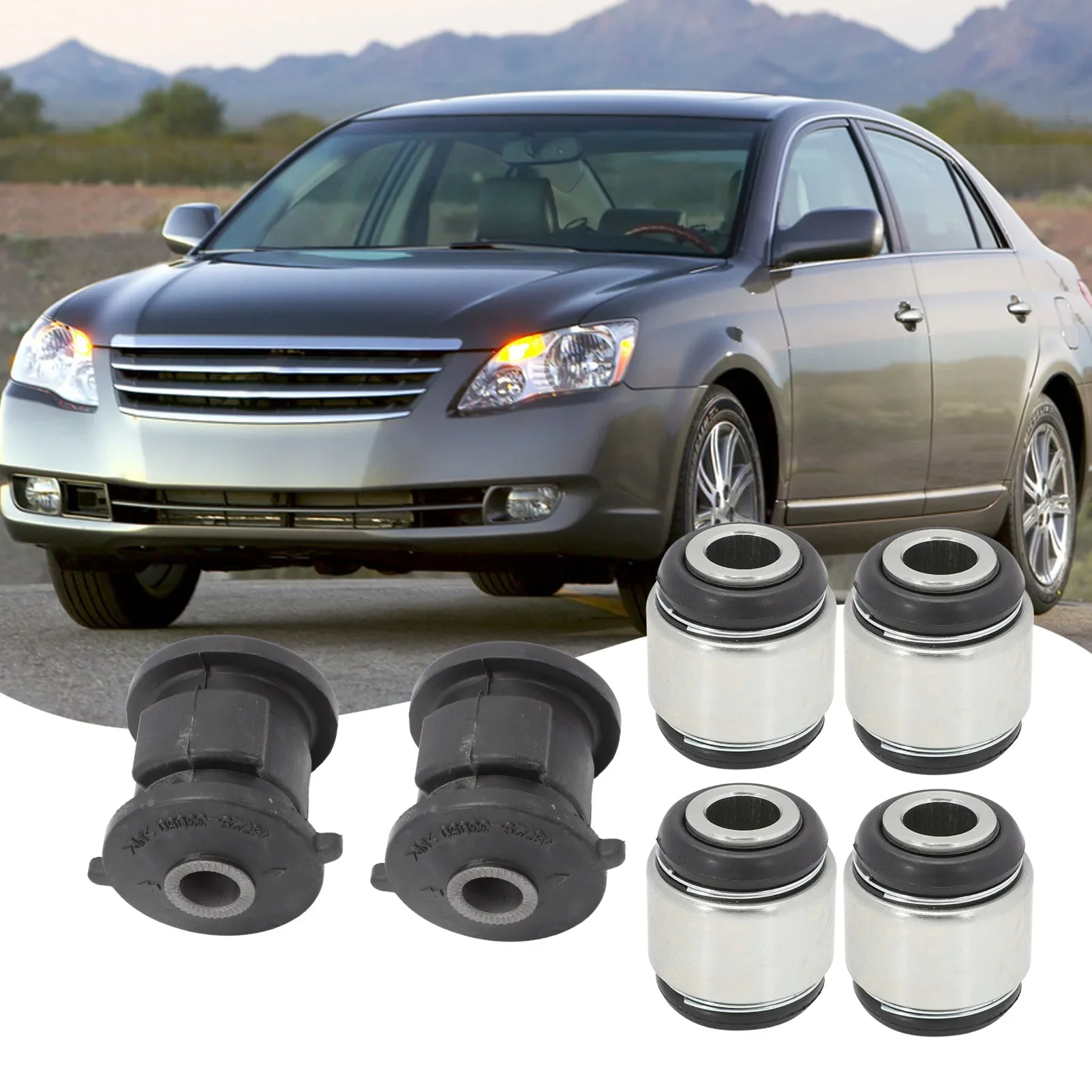 6 PCS Rear Arm Knuckle Bushings For Avalon Camry Carina Corona Curren Harrier Highlander Kluger