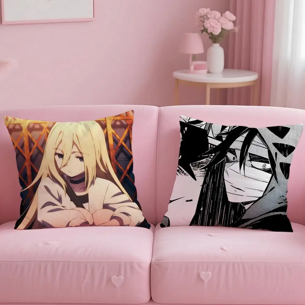 Popular Anime Angels of Death Cushion Cover Soft & Easy-Wash Pillow Case – Versatile for Couch, Bed, Travel and Office