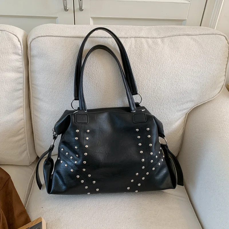 

2025 New Vintage Tote Bag for Women, Genuine Leather Large Capacity Multi-way Shoulder Crossbody Purse, Retro Chic Work Bag