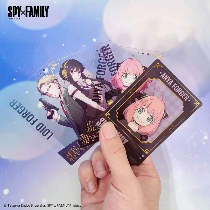 

Anime SPY×FAMILY Through Card Anime Ania Doll Polaroid Kawaii Acrylic Through Card Desktop Ornaments Cartoon Girl Collect Gift