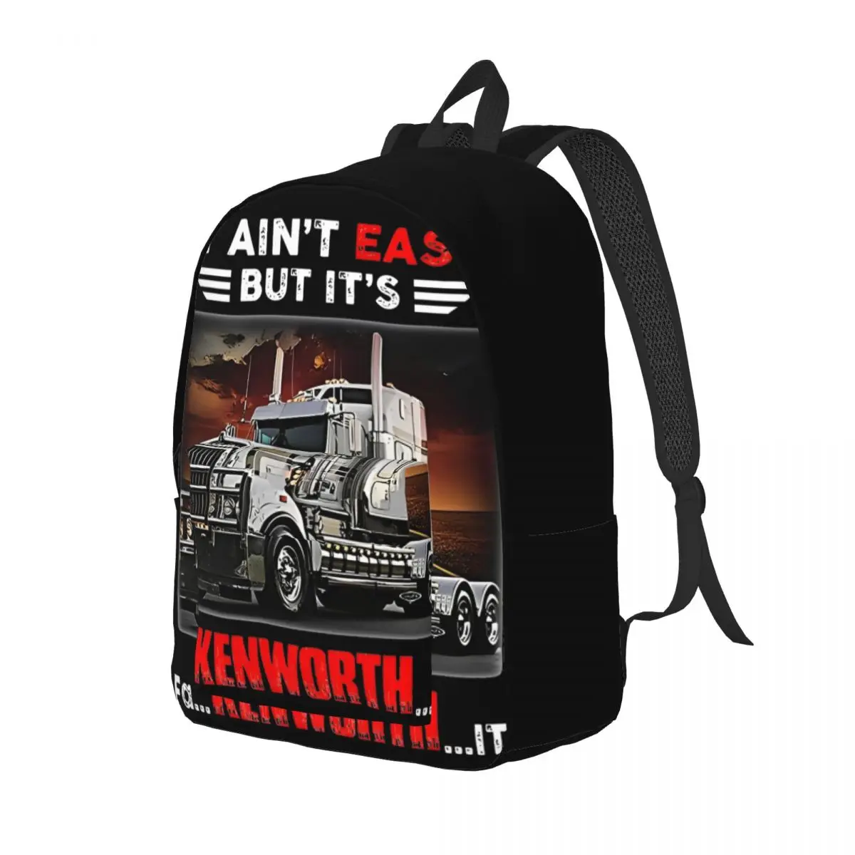 Truck It Ain Rsquo T Easy But It&Rsquo;S Fa Kenworth It Backpack for Men High School Business Daypack College Shoulder Bag Gift