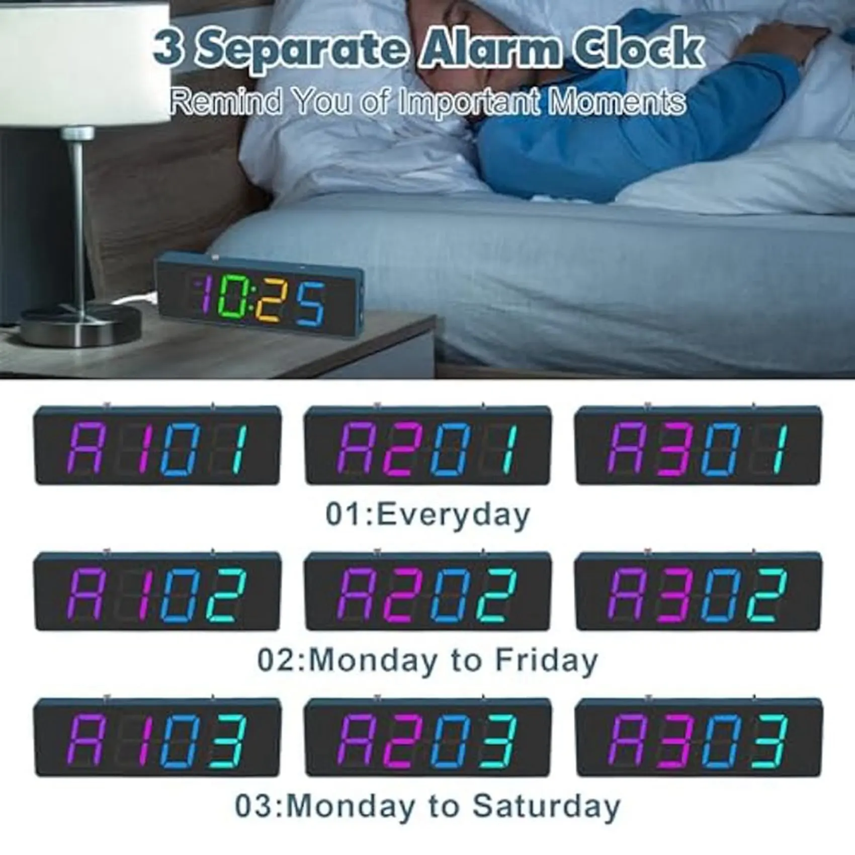 PHFU-5X Soldering Practice Kit,4-Digit Digital Alarm Clock Kit With RGB Colorful Modes,Diplay DIY Clock Soldering Project Kit