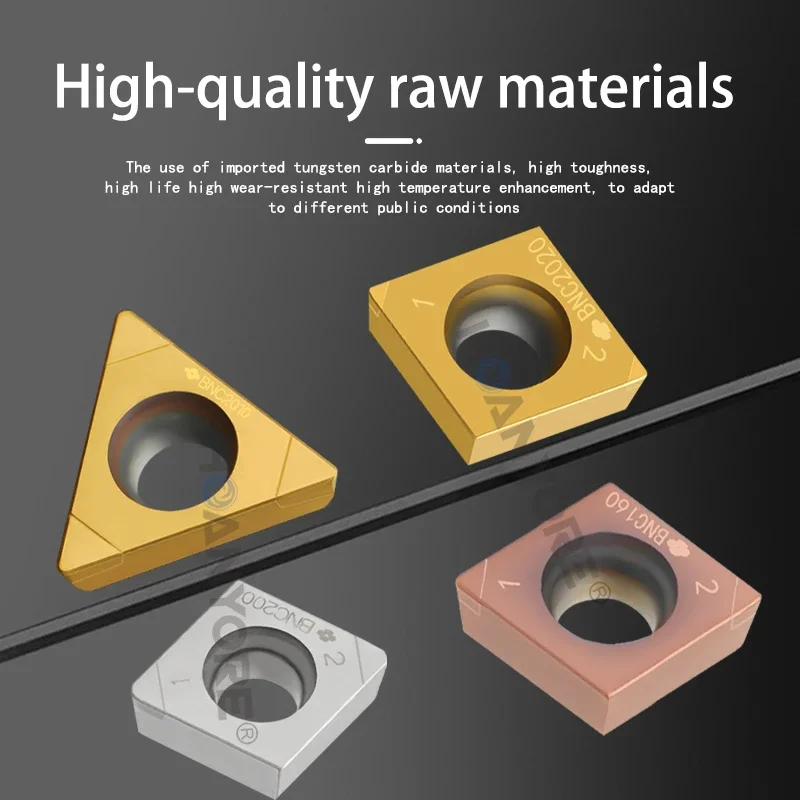

Hardened steel parts boron nitride inserts tungsten steel single-sided CBN finishing double-sided double-ended high hardness