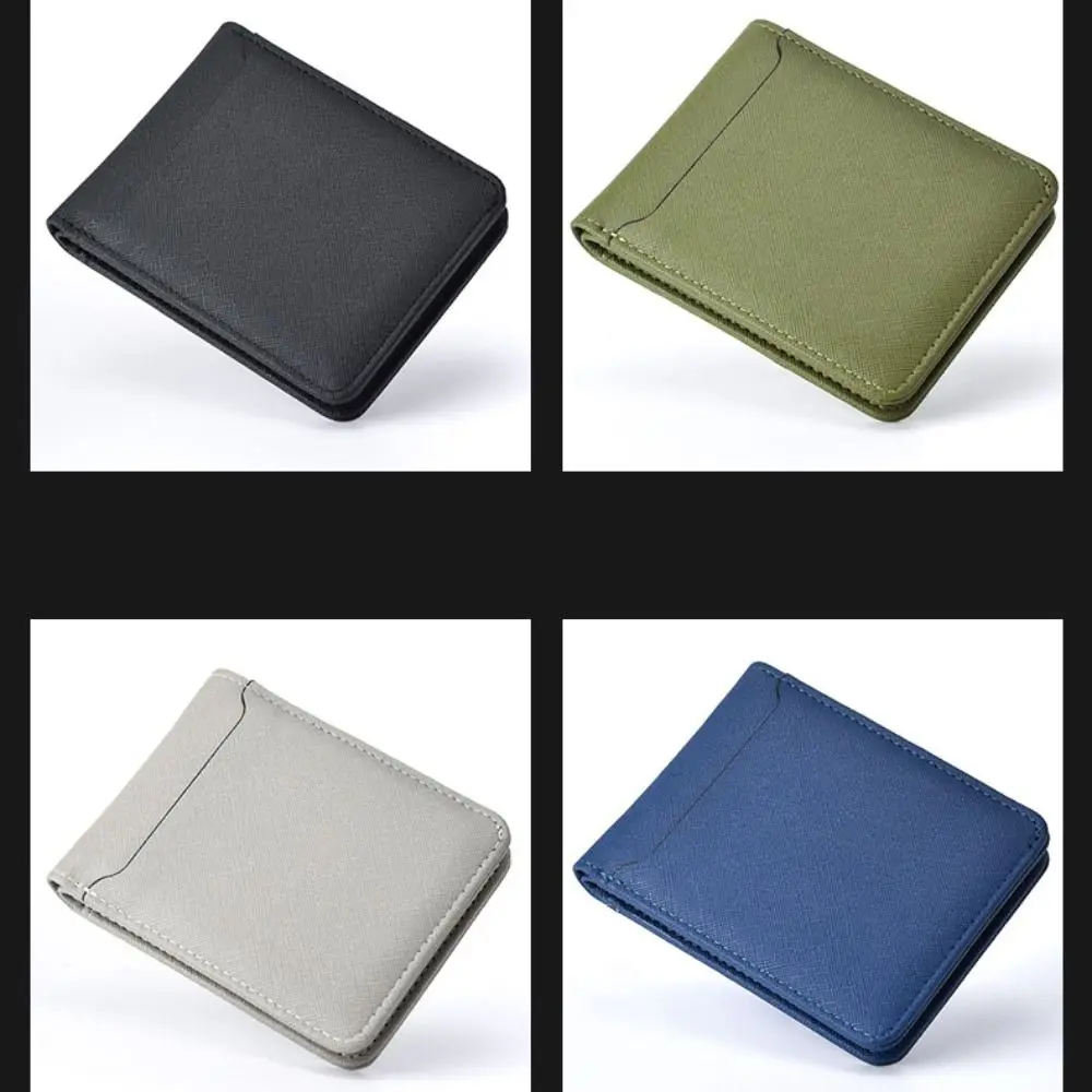 Neue PU-Leder-Retro-Herren-Geldbörse, ultradünn, leicht, mehrere Taschen, weicher Ausweishalter für Herren