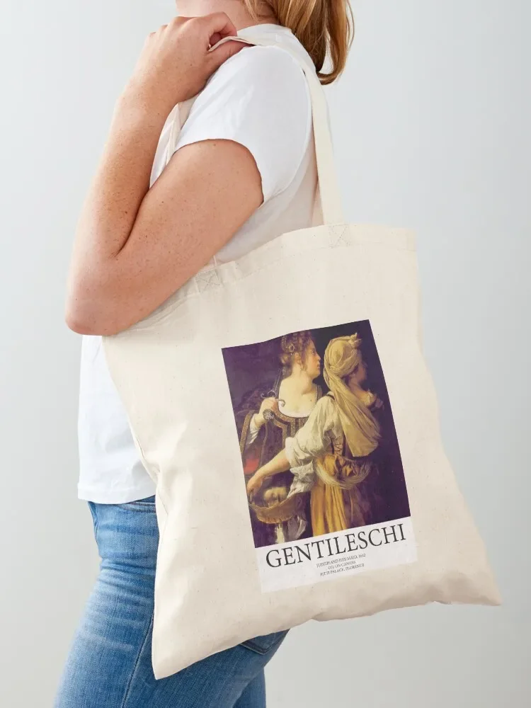 

Artemisia Gentileschi // Judith and her maid poster Tote Bag Beach bag shopper bags Women bags cute tote bag