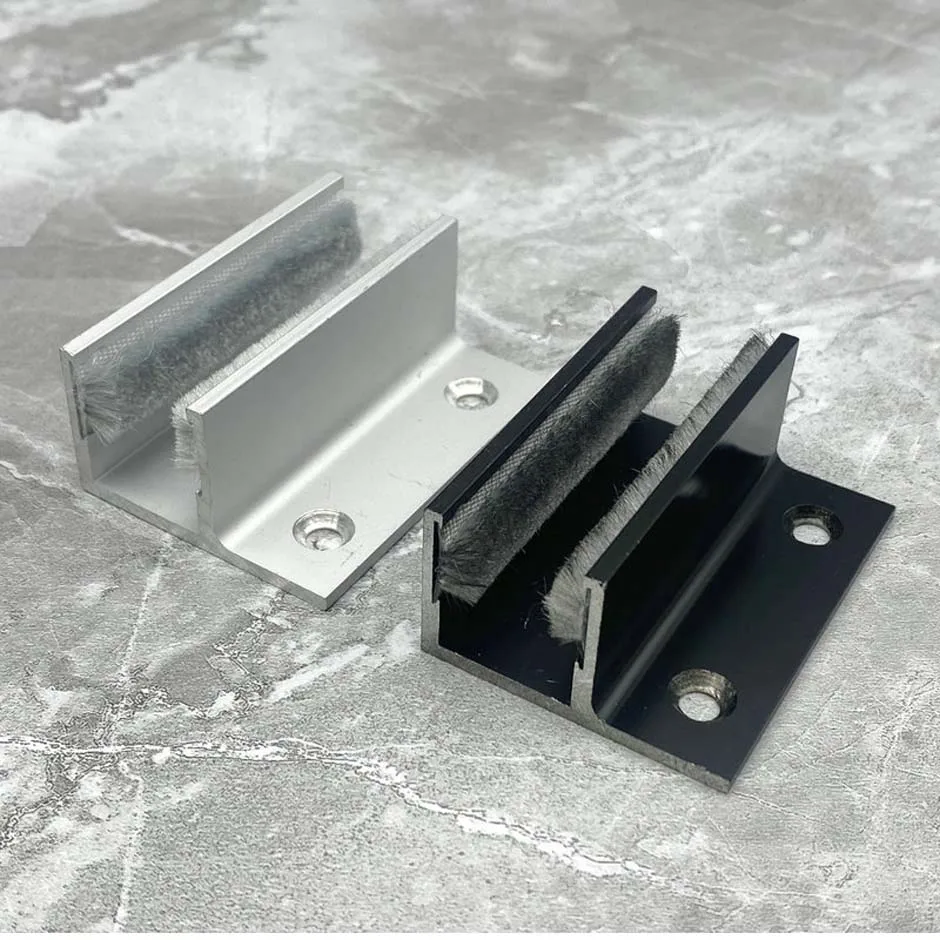 1PCS Automatic Door Dedicated Locator Accessories Glass Sliding Door Stopper F-type Limiter Hardware Accessories