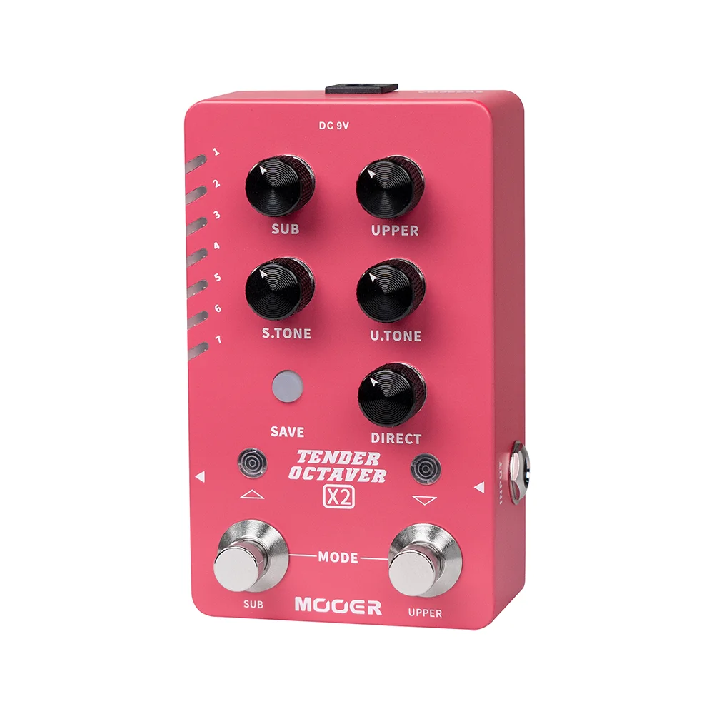 Mooer Tender Octaver Offers Two Precise Octaves That Can Be Switched And Adjusted Independently
