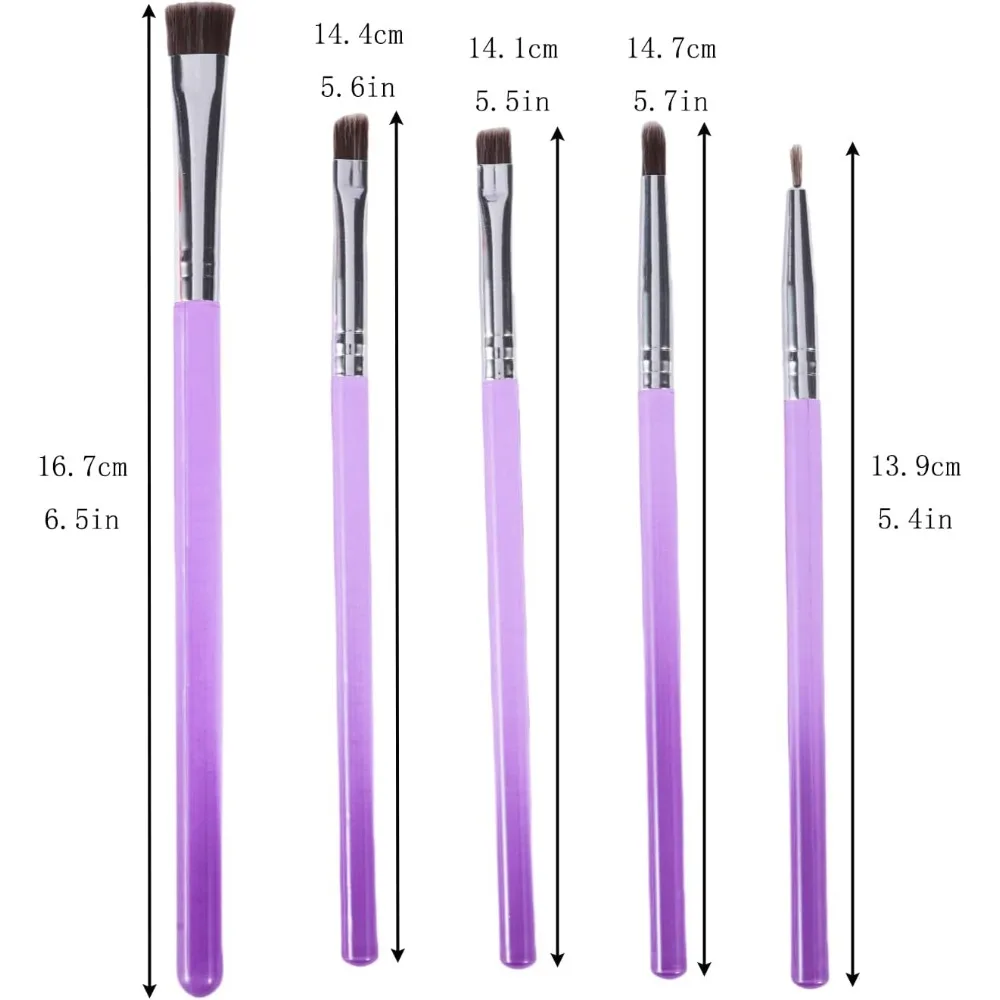 مجموعة فرش تزيين مكونة من 5 قطع - فرش تزيين آمنة للطعام للغبار اللامع الصالح للأكل والرسم مع - HOME