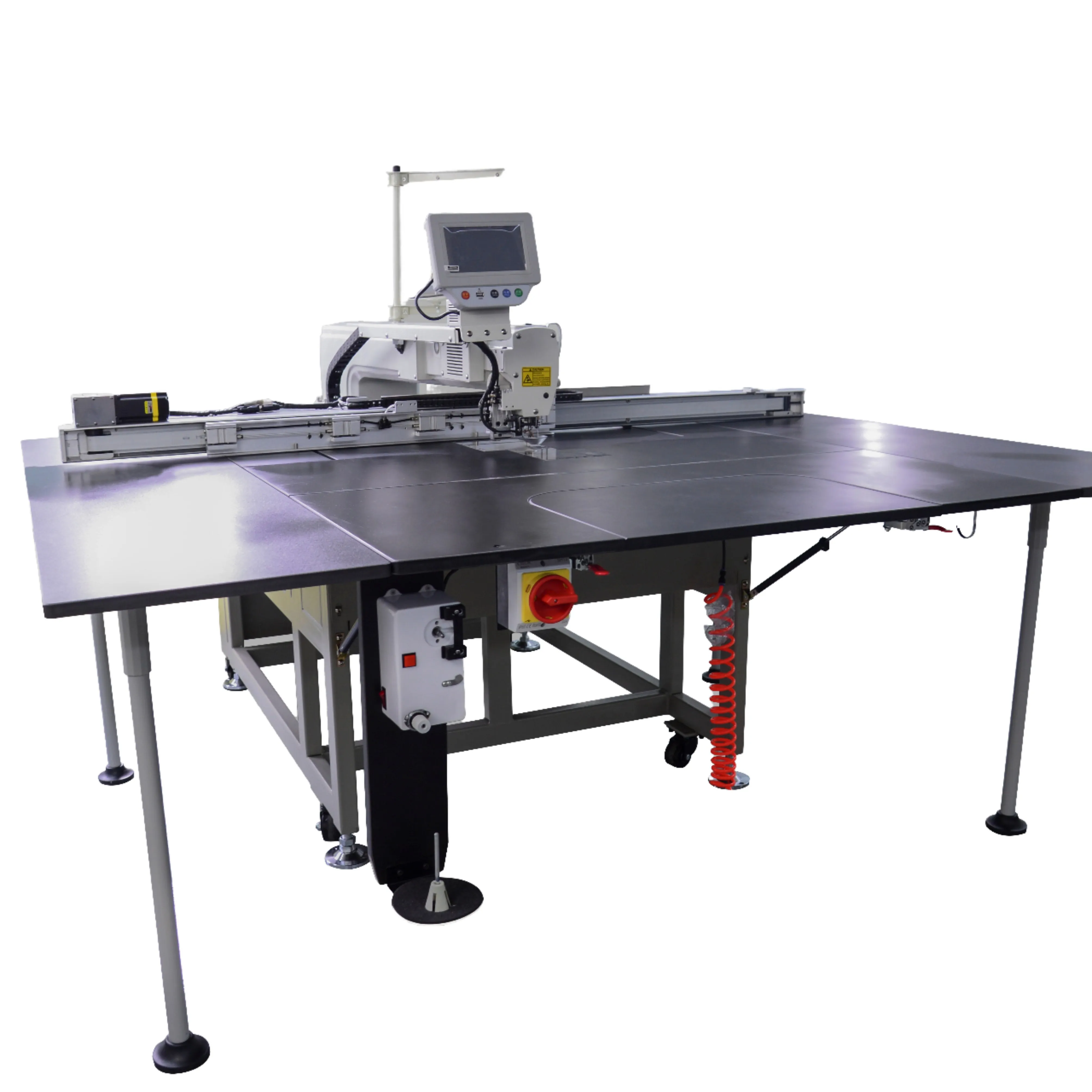 Programmable Flat-Bed Industrial Sewing Machine 360 Degree Head Rotation For Car Seat Cover Upholstery Computerized