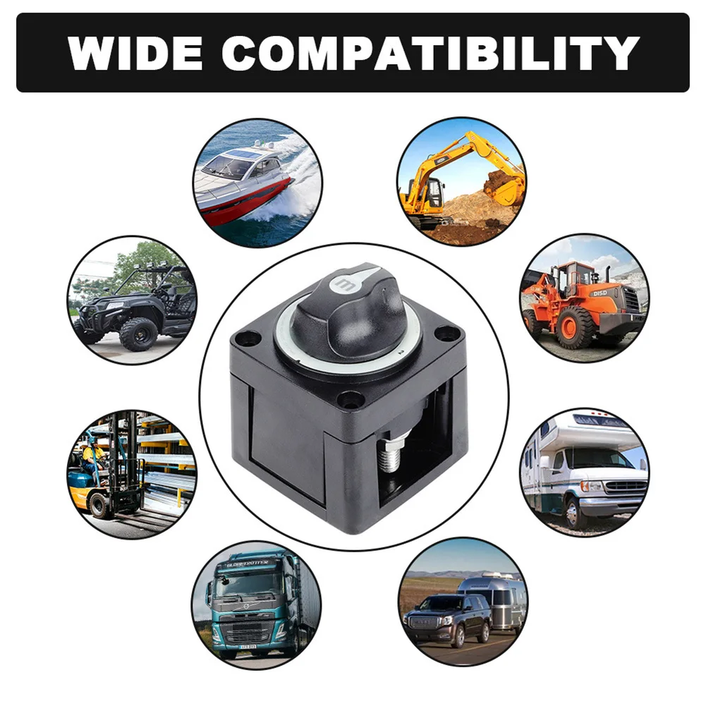 300A 3 Position Battery Switch 6008200 For M-Series Boat Marine RV Car Camper UTV Ignition Protected Power Cut Off Isolator