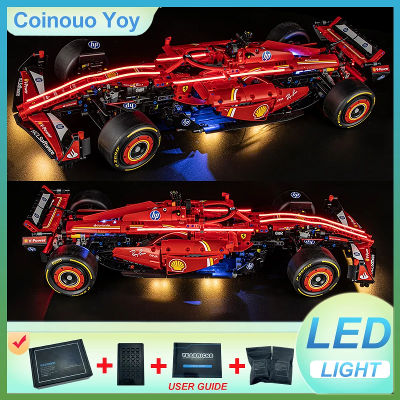 ЛЕГКА для LEGO 42207 SF-24 Formula One, автомобильный блок, игрушка «сделай сам» (модель без блоков, только светодиодный светильник), набор светильников, подарок для ребенка