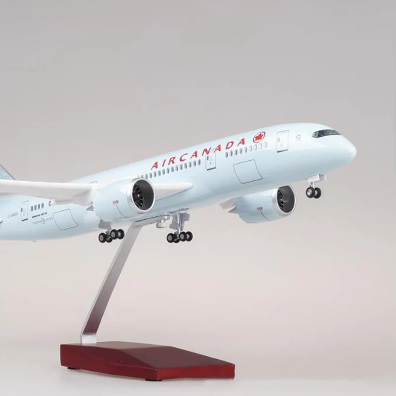 2024 New 1/130 Scale Diescat Model AIRCANADA  Airlines B787 Resin Airplane With Light Collection Display Decoration Gifts Fans