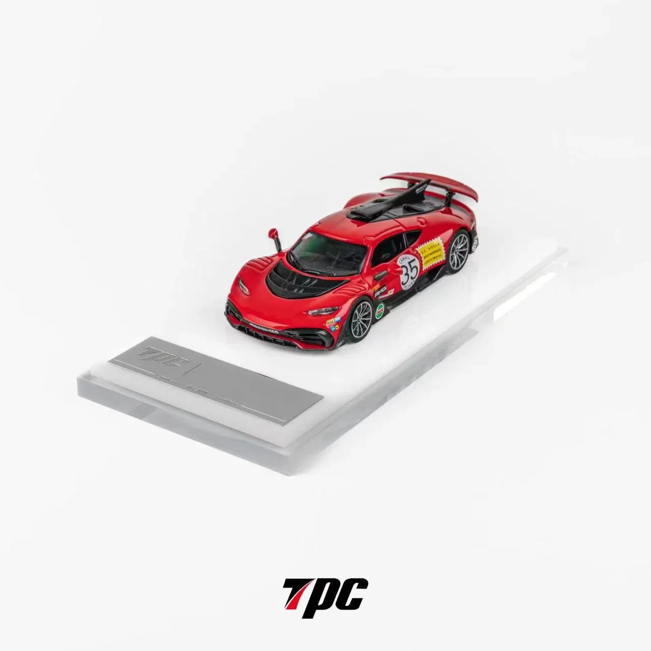 Auf Lager tpc 1:64 ein rotes Schwein Diecast Diorama Auto Modell Sammlung Miniatur Spielzeug