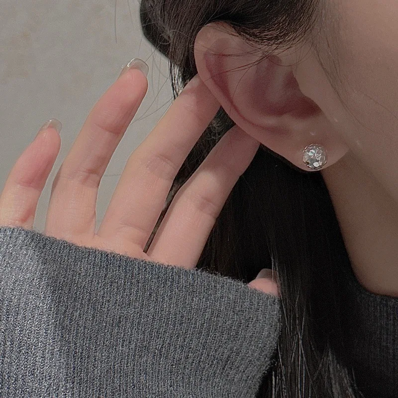 Cciris.Com S925 Silver CNC Engraved Earrings Nickel Free Lead Safe Hypoallergenic Minimalist Wholesale Dainty Jewelry for Women